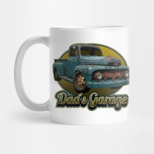 Dad's Garage with Vintage 1951 Ford pickup Mug